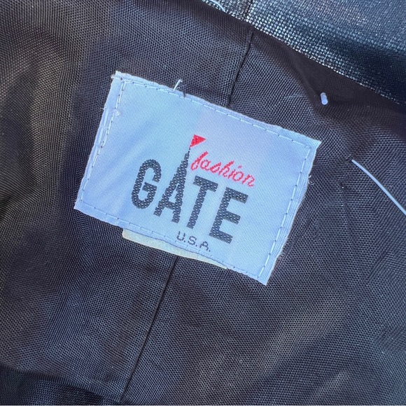 80s Metallic Button Up Bomber Jacket - Picture 3 of 16